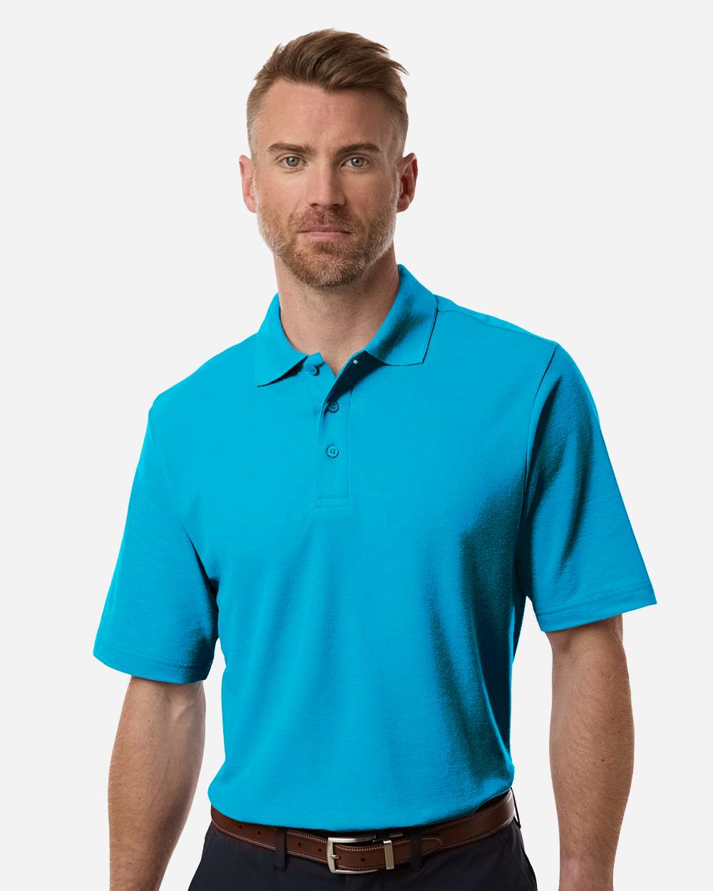 Men's Resolve CVC Performance Pique Polo – CE106 – Electric Blue