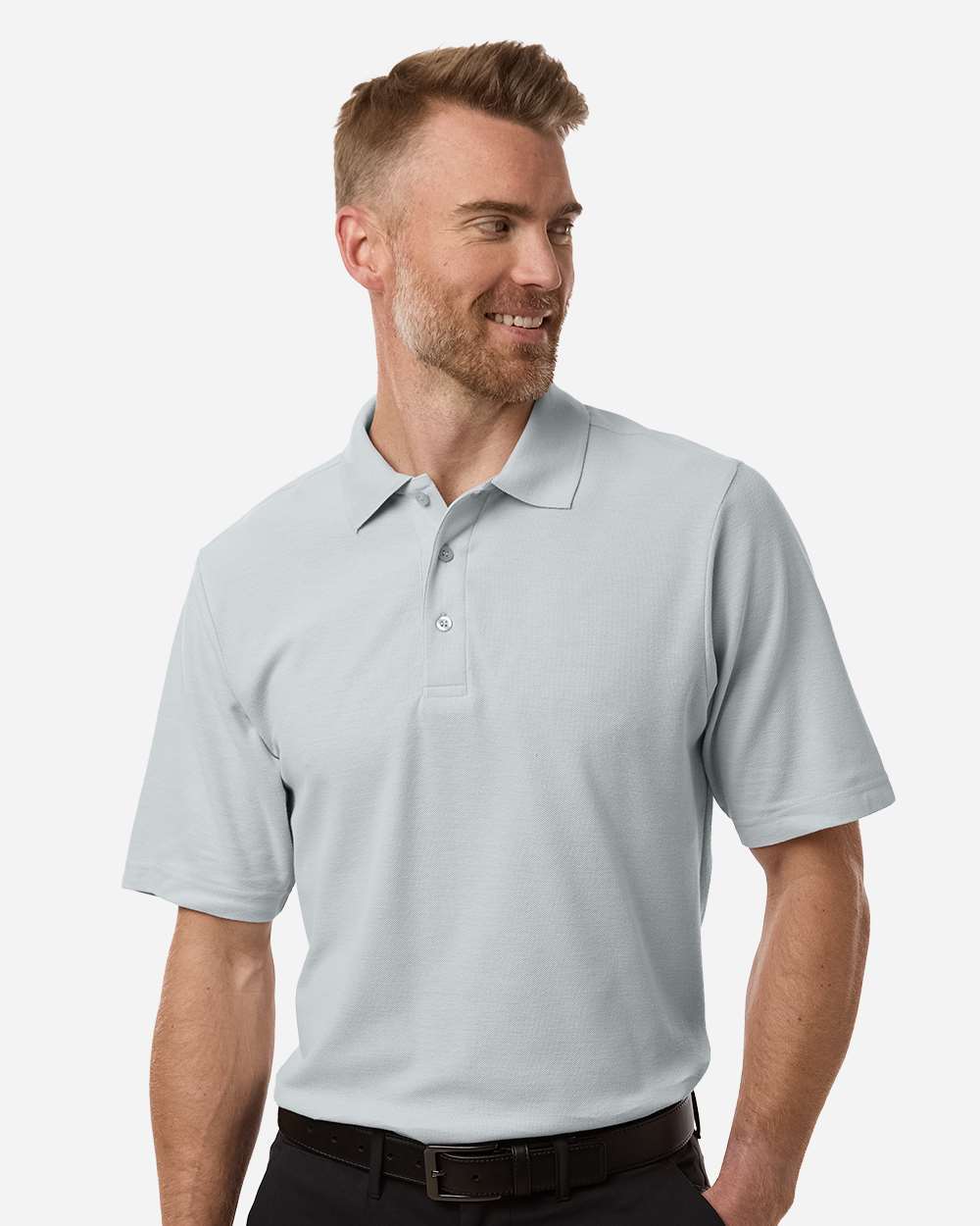 Men's Resolve CVC Performance Pique Polo – CE106 – Platinum