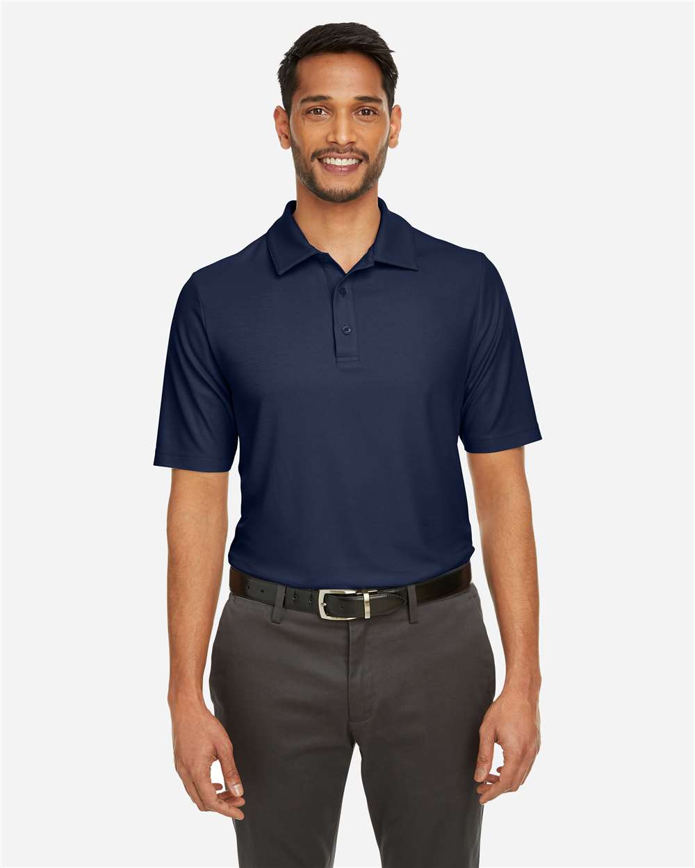 Men's Fusion ChromaSoft™ Pique Polo – CE112 – Classic Navy