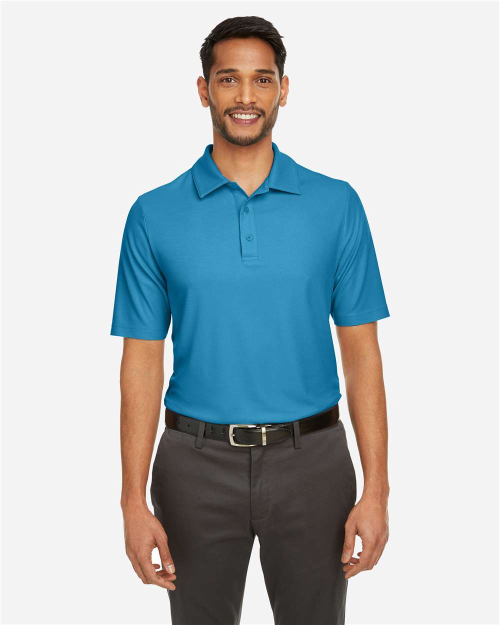 Men's Fusion ChromaSoft™ Pique Polo – CE112 – Electric Blue
