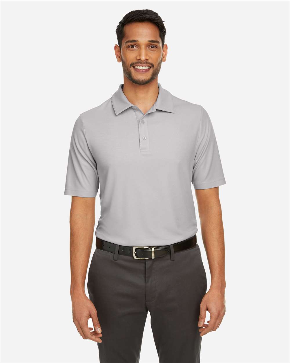 Men's Fusion ChromaSoft™ Pique Polo – CE112 – Platinum