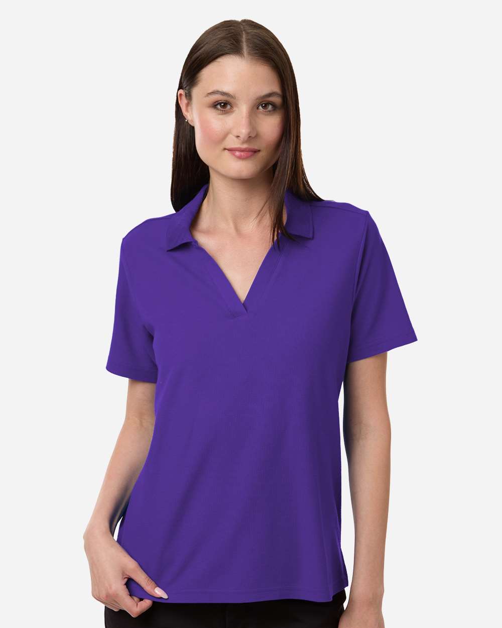 Women's Resolve CVC Performance Pique Polo – CE106W – Campus Purple