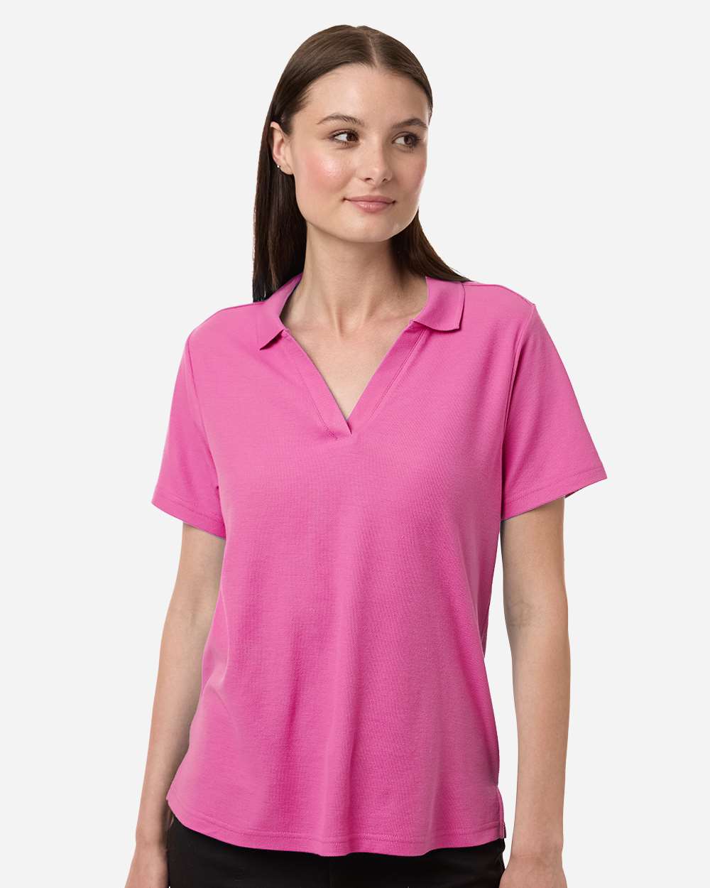 Women's Resolve CVC Performance Pique Polo – CE106W – Charity Pink