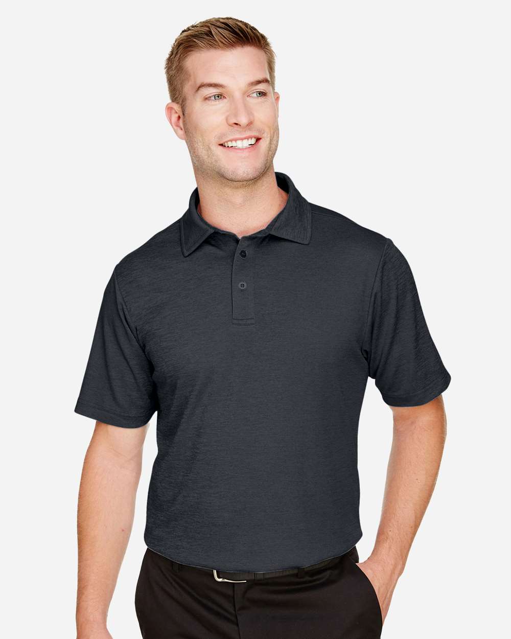 Men's CrownLux Performance® Address Mélange Polo – DG22