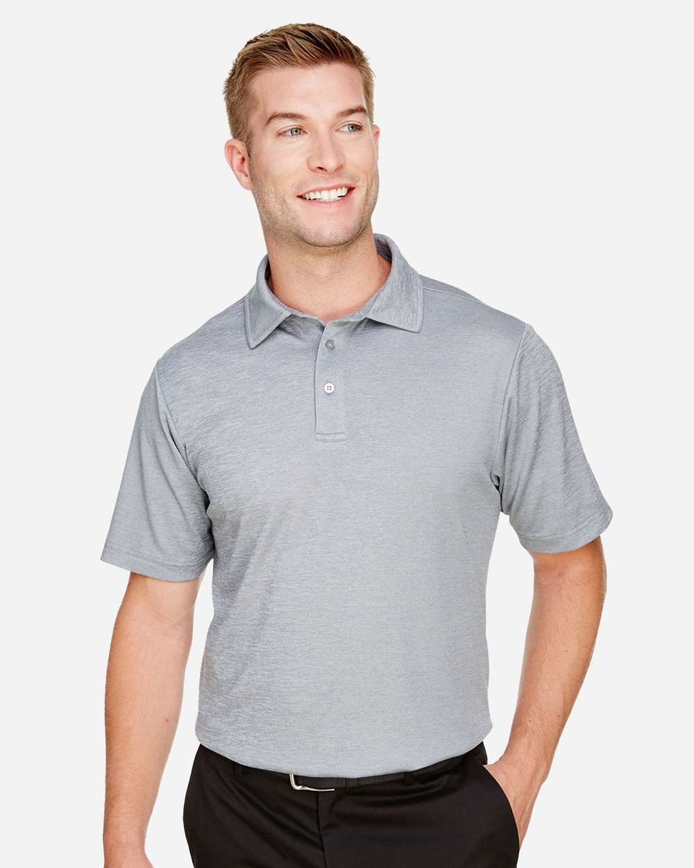 Men's CrownLux Performance® Address Mélange Polo – DG22