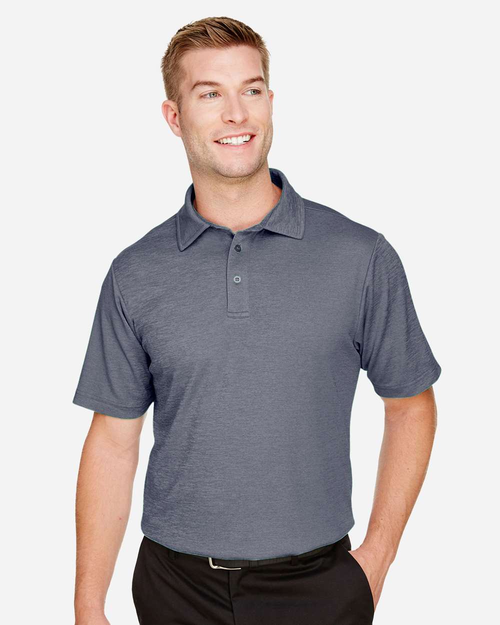 Men's CrownLux Performance® Address Mélange Polo – DG22