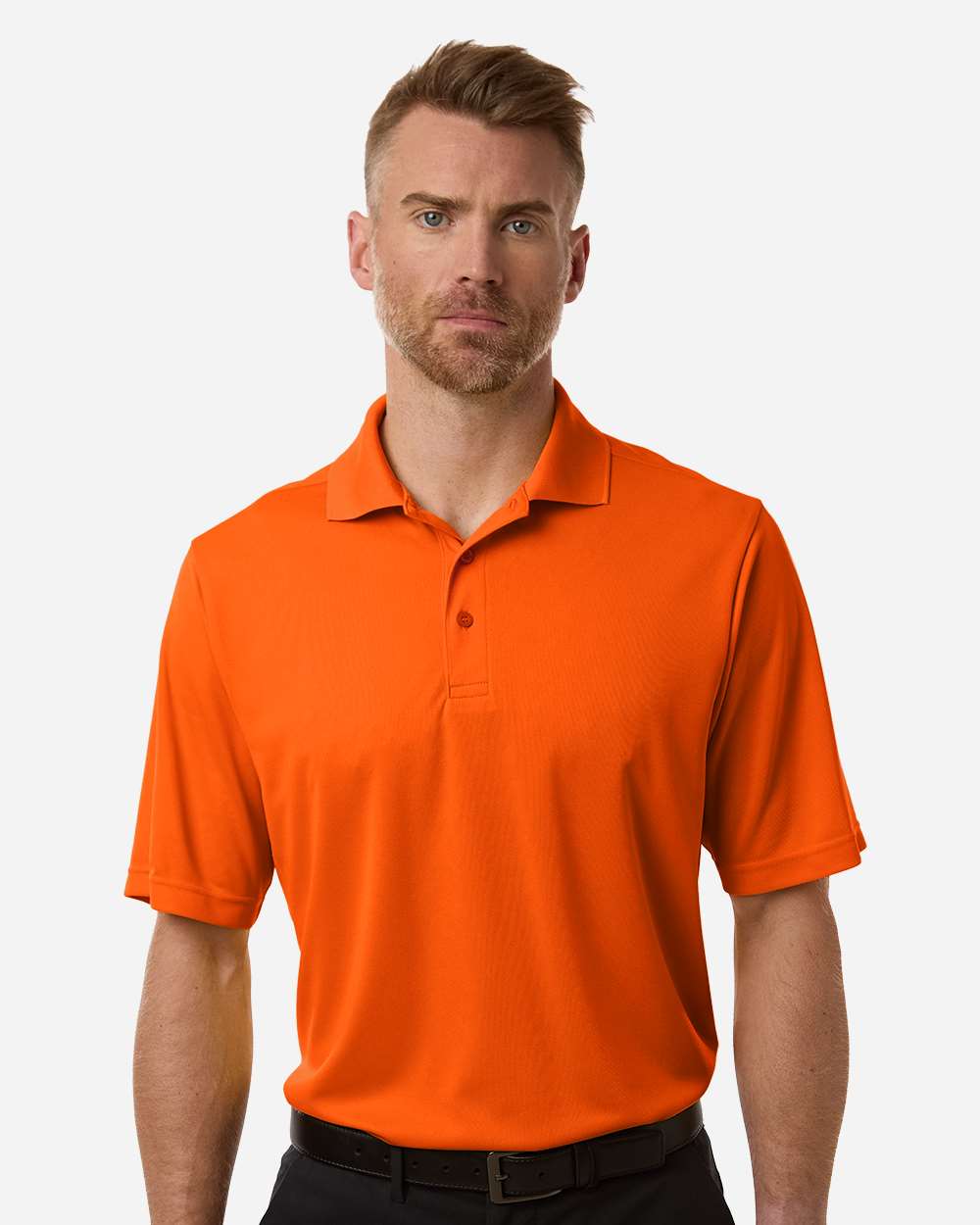 Men's Nova Performance Pique Polo – CE108 – Campus Orange
