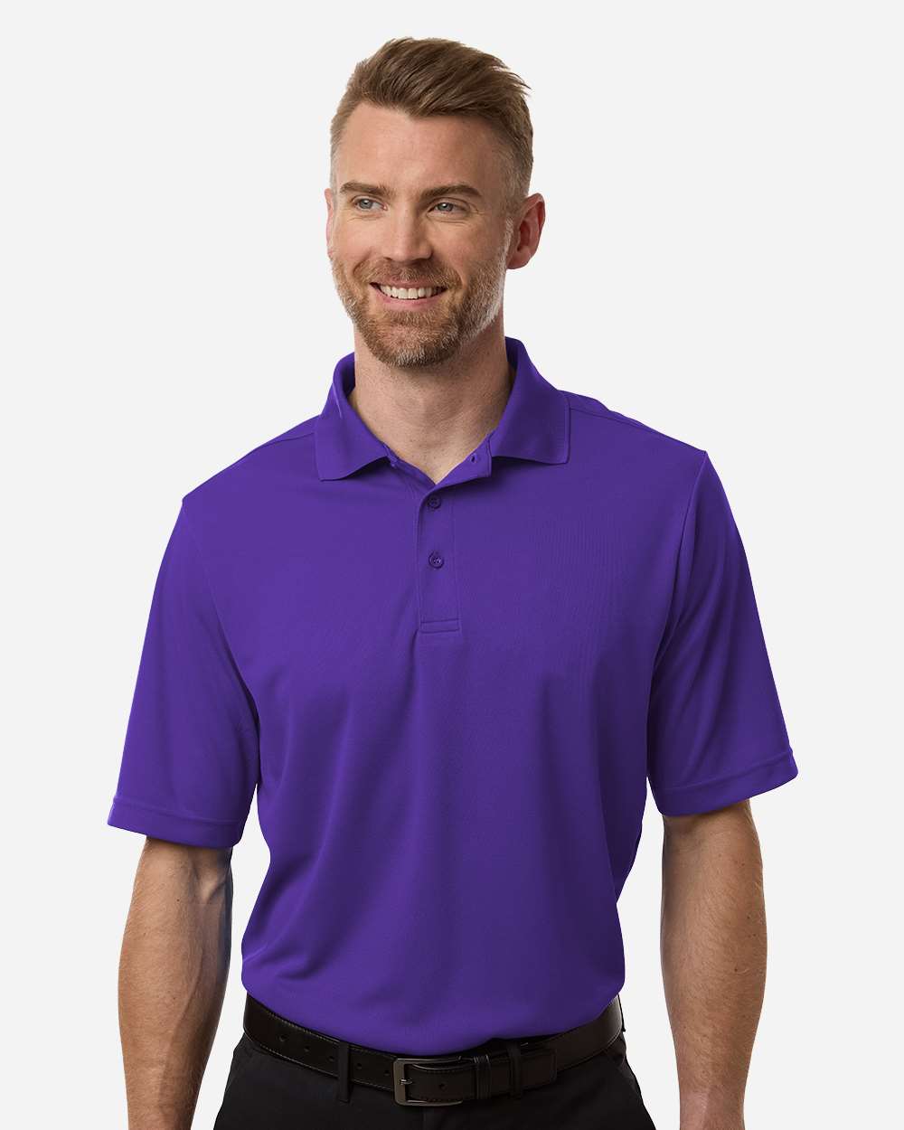 Men's Nova Performance Pique Polo – CE108 – Campus Purple