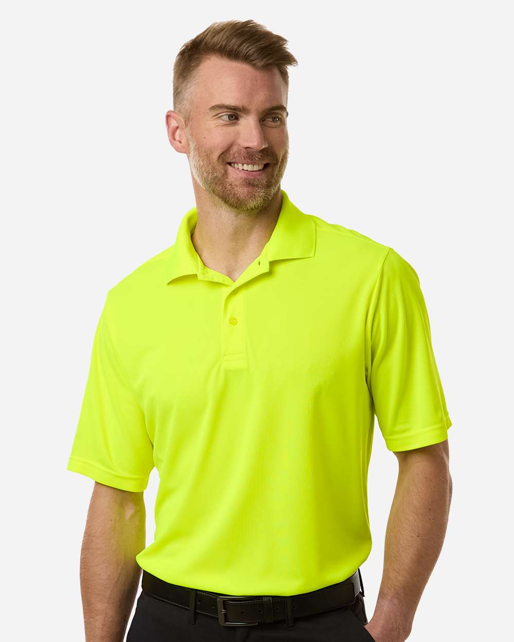 Men's Nova Performance Pique Polo – CE108 – Safety Yellow