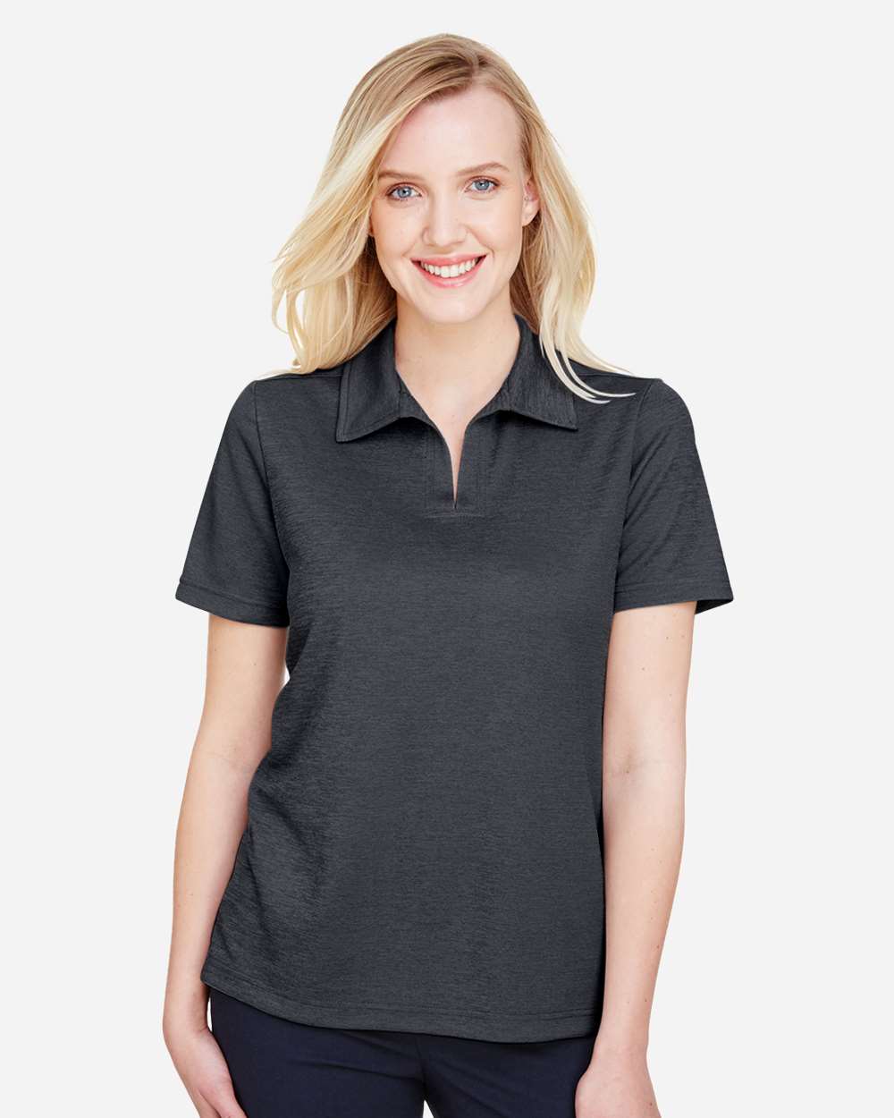 Women's CrownLux Performance® Address Melange Polo – DG22W