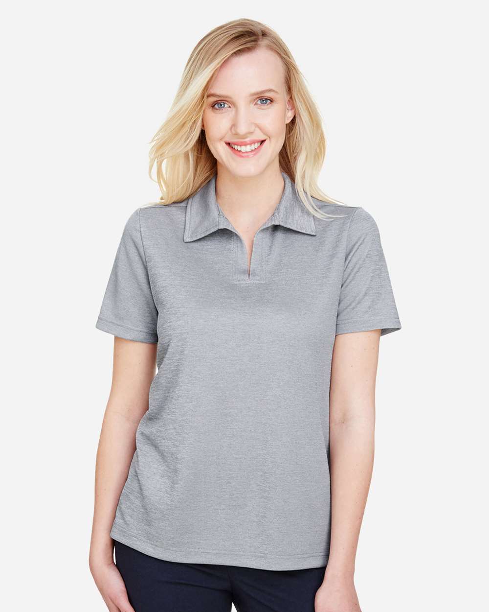 Women's CrownLux Performance® Address Melange Polo – DG22W