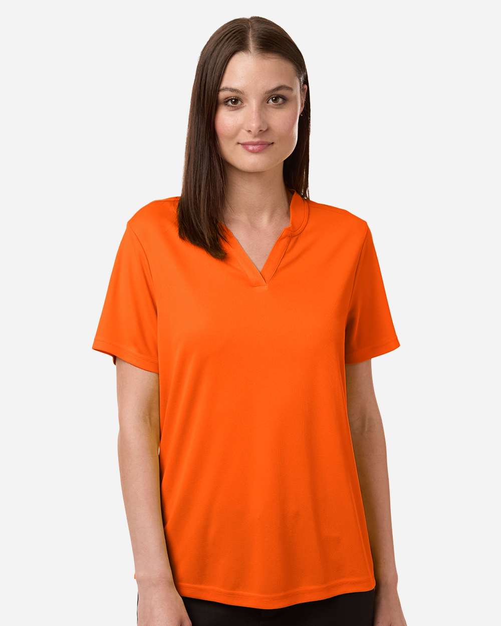 Women's Nova Performance Pique Polo – CE108W – Campus Orange