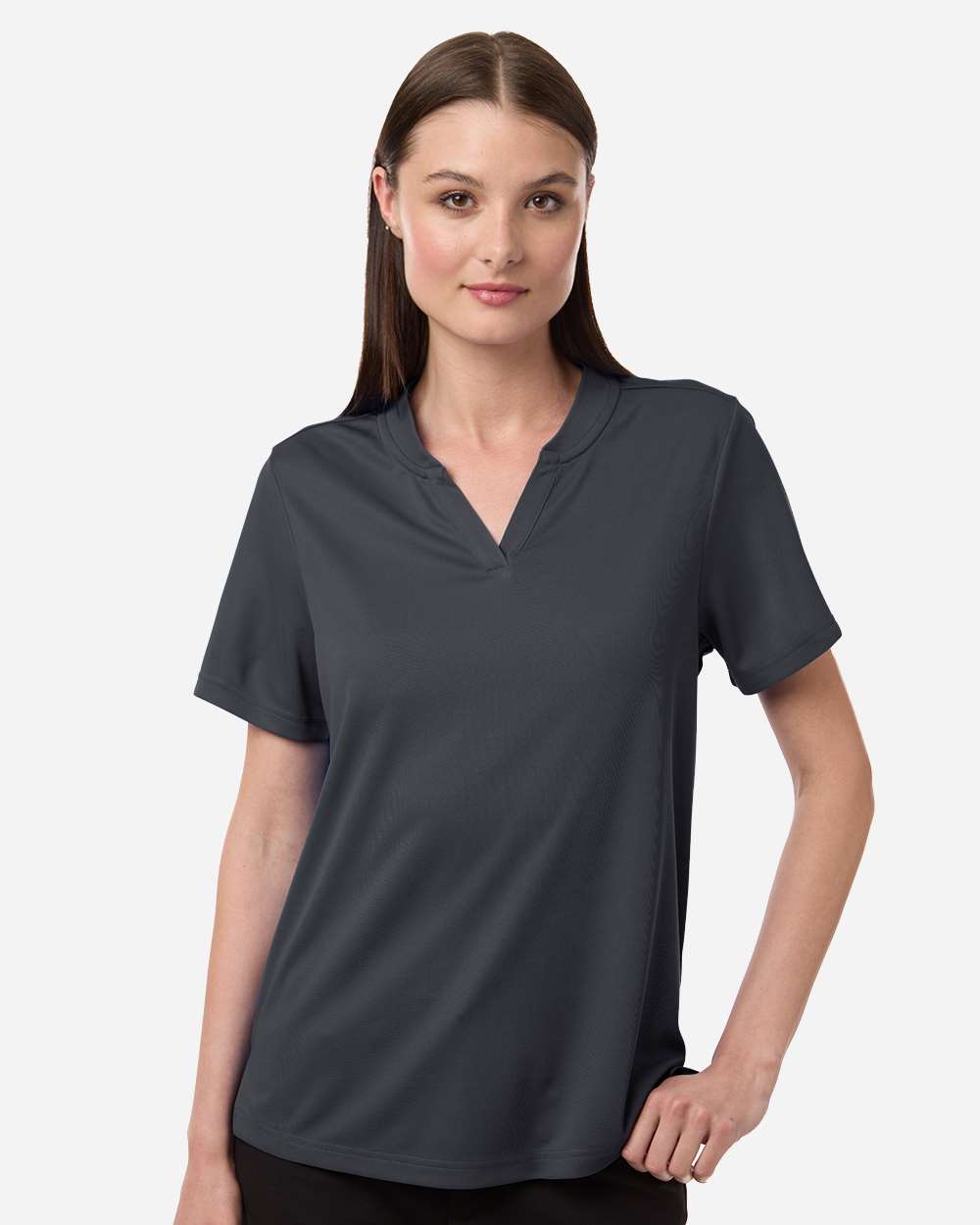 Women's Nova Performance Pique Polo – CE108W – Carbon