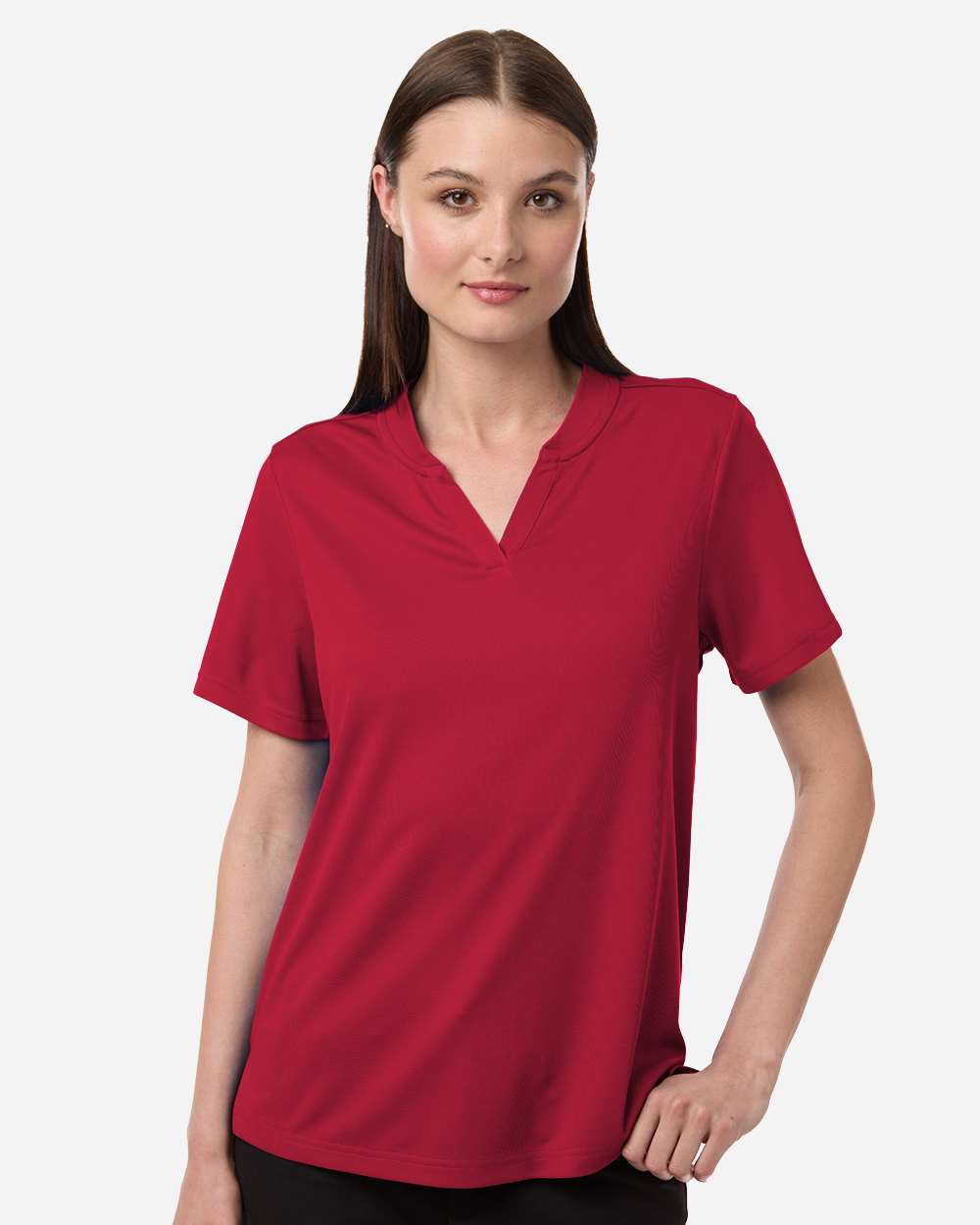 Women's Nova Performance Pique Polo – CE108W – Classic Red