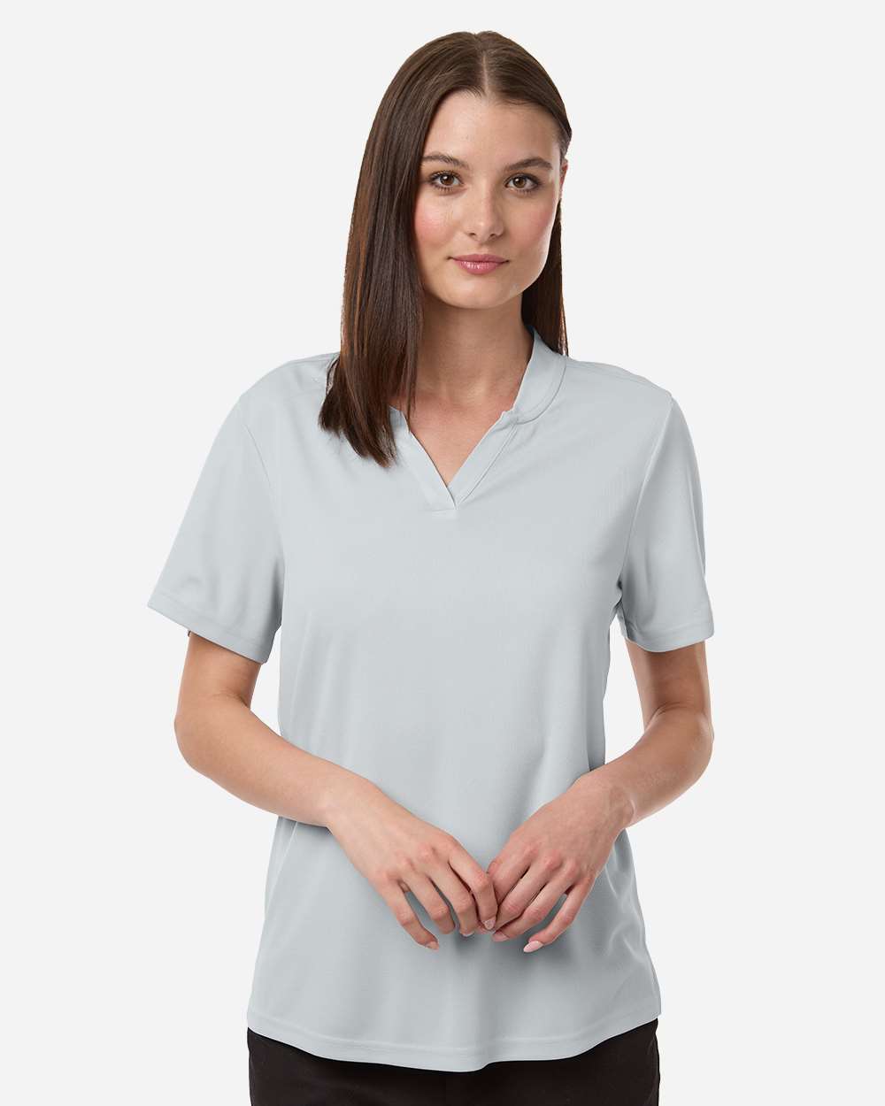 Women's Nova Performance Pique Polo – CE108W – Platinum