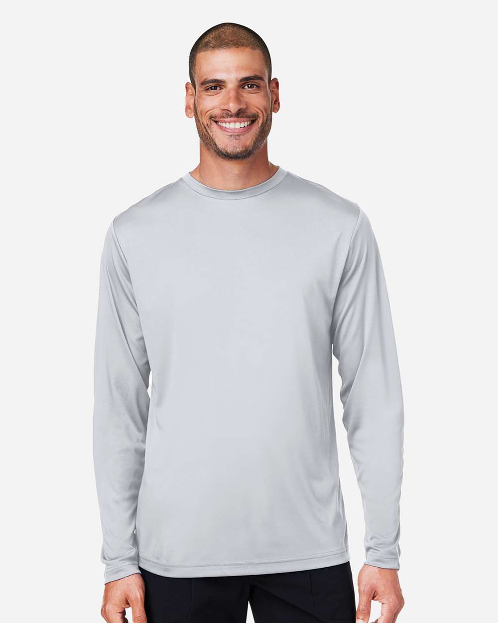 Unisex Capital Long Sleeve Performance T-Shirt – CE10L – Platinum