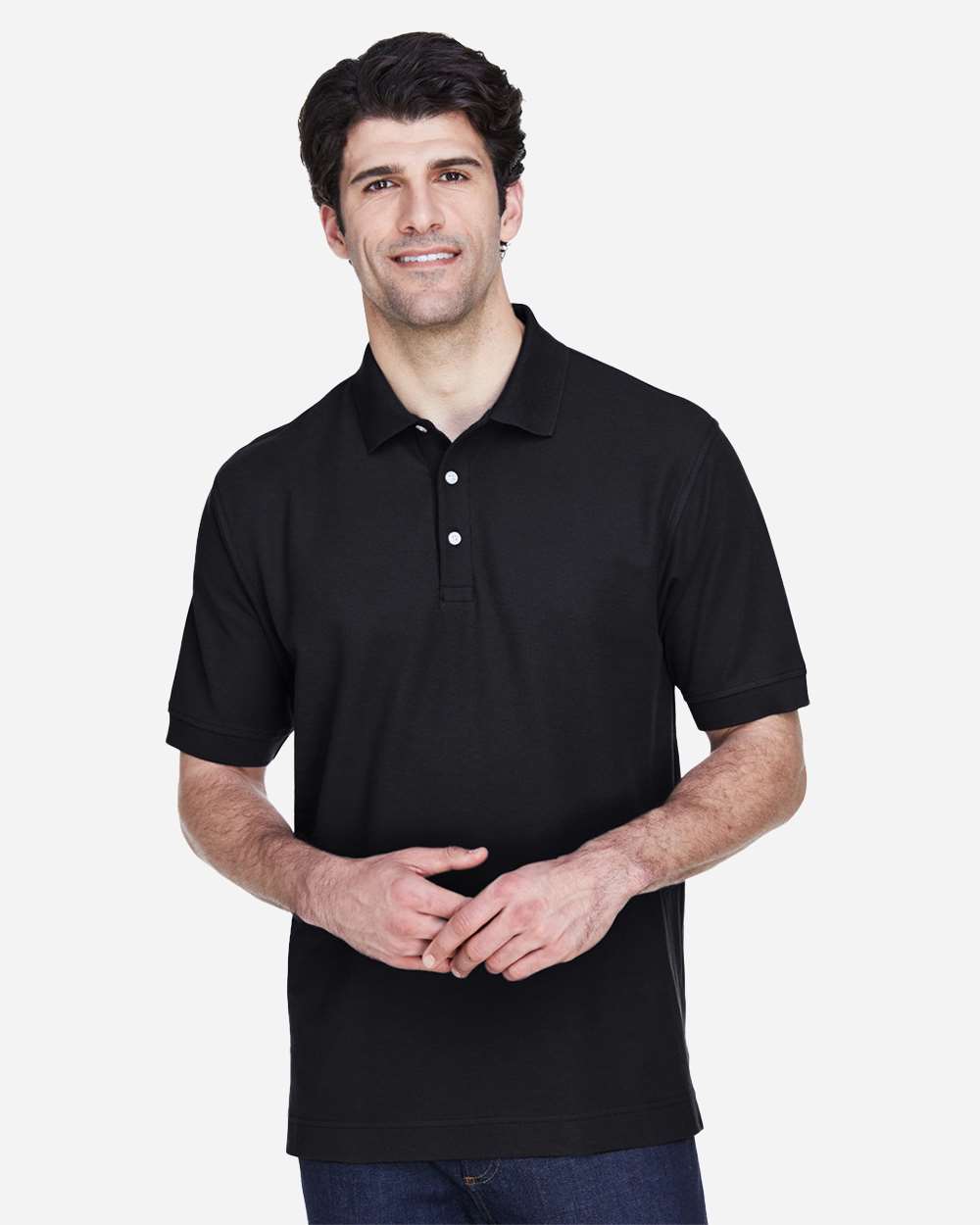 Men's Pima Piqué Polo – D100