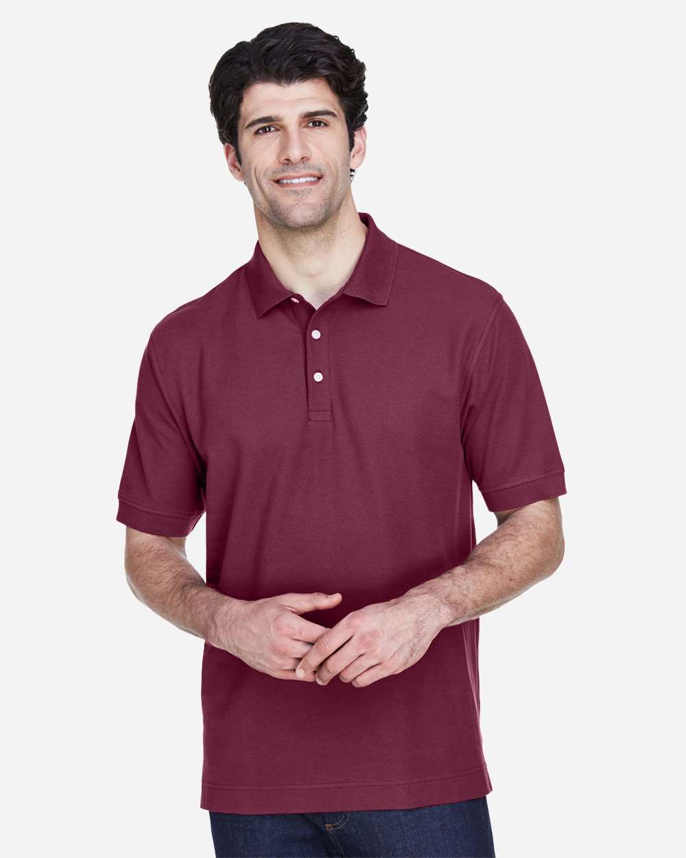 Men's Pima Piqué Polo – D100