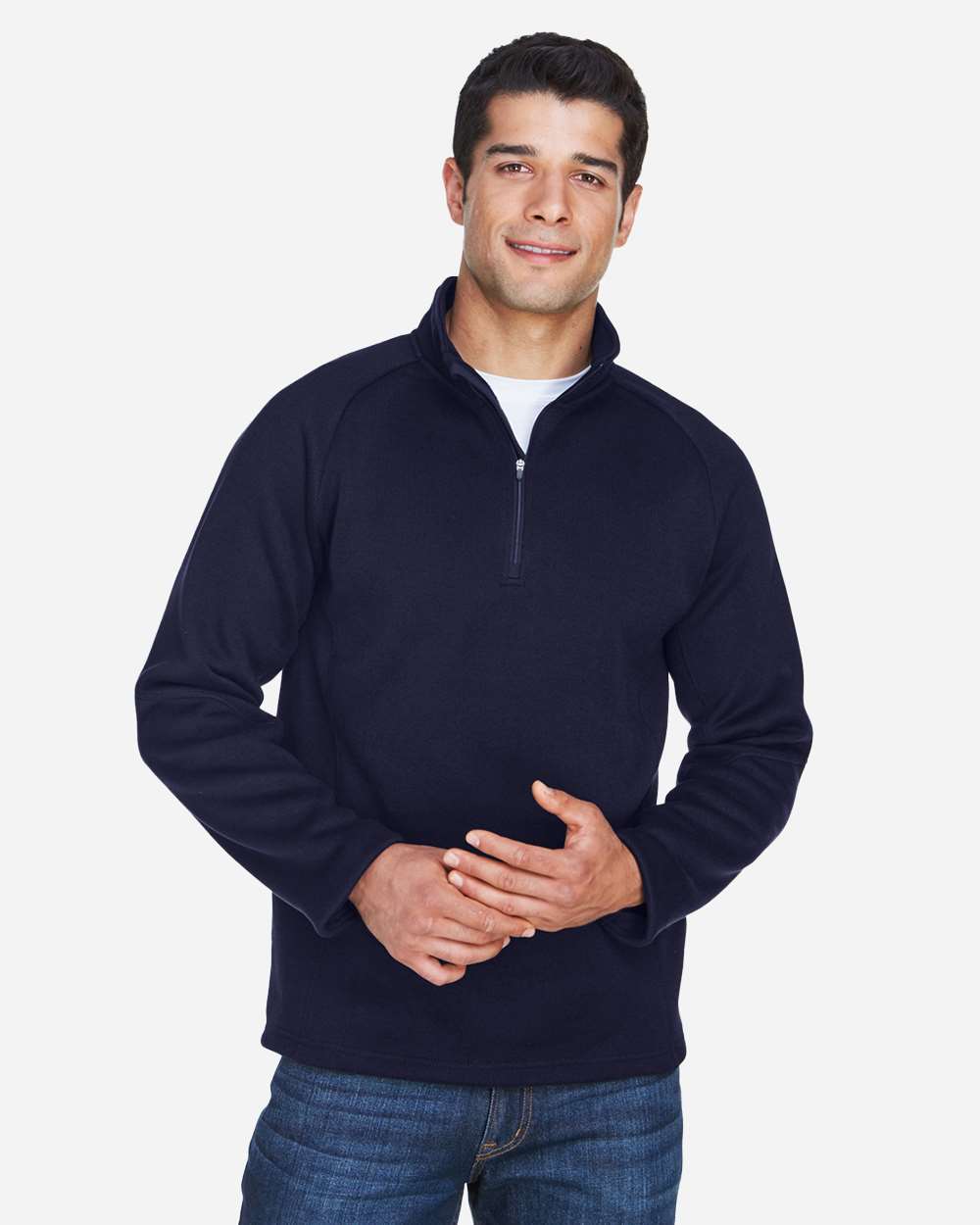 Unisex Bristol Sweater Fleece Quarter-Zip Pullover – DG792