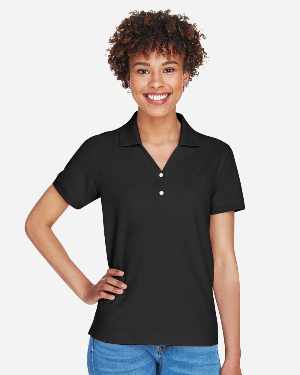 Women's Pima Piqué Polo – D100W