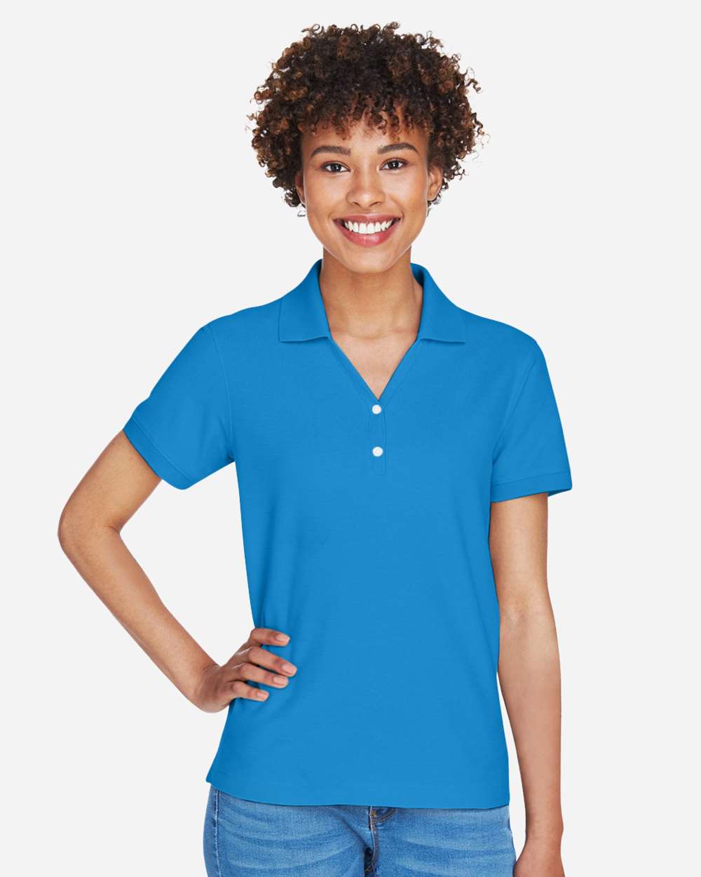Women's Pima Piqué Polo – D100W