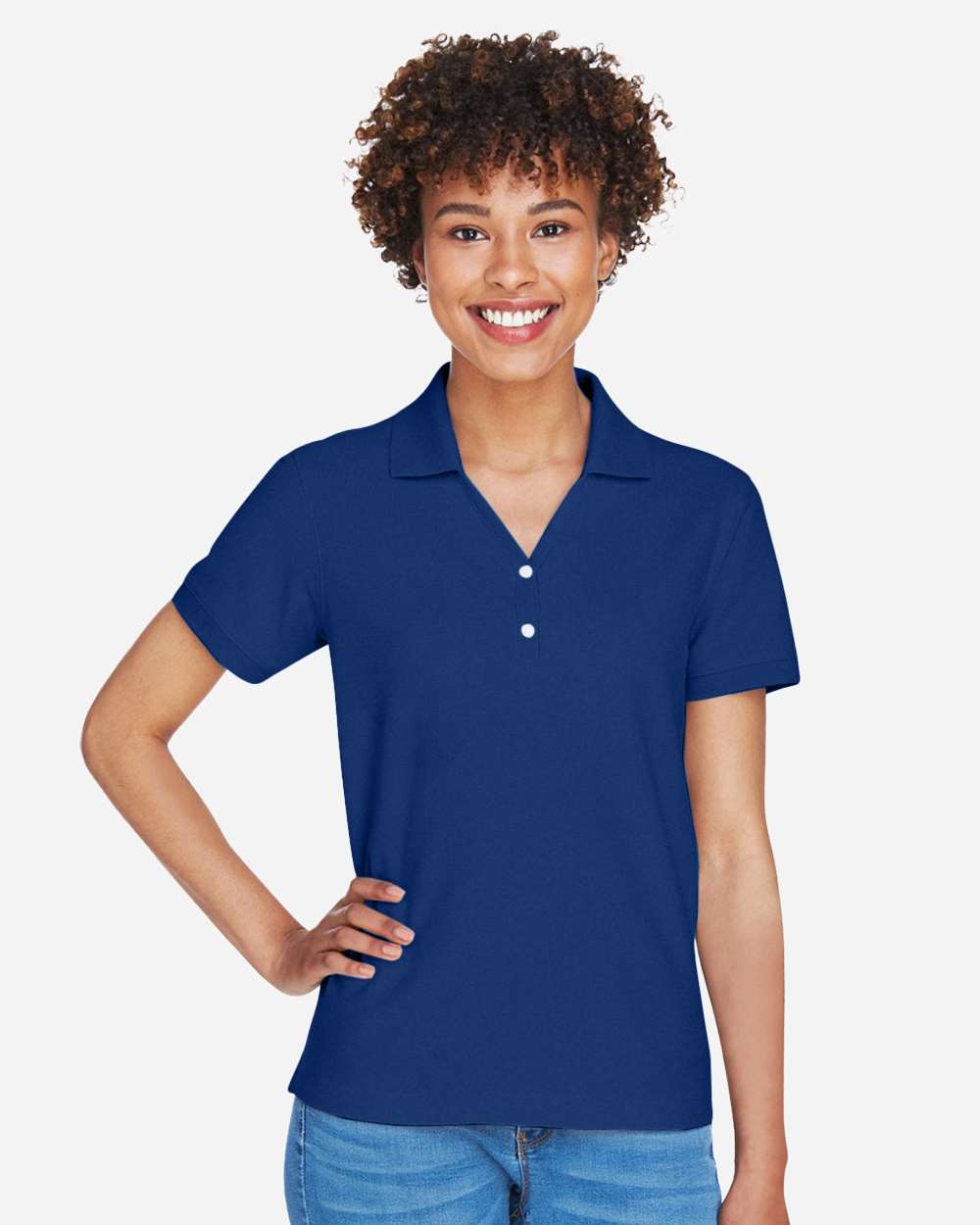 Women's Pima Piqué Polo – D100W – True Royal
