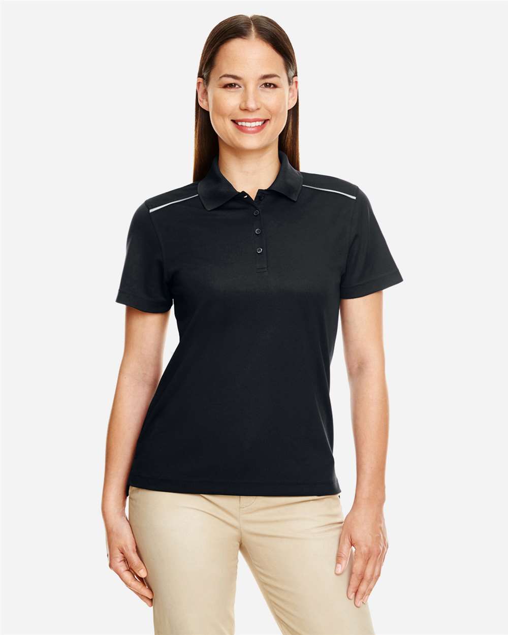 Women's Radiant Performance Piqué Polo with Reflective Piping – 78181R