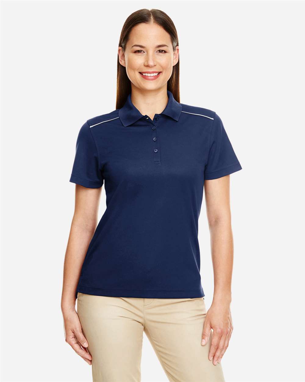 Women's Radiant Performance Piqué Polo with Reflective Piping – 78181R