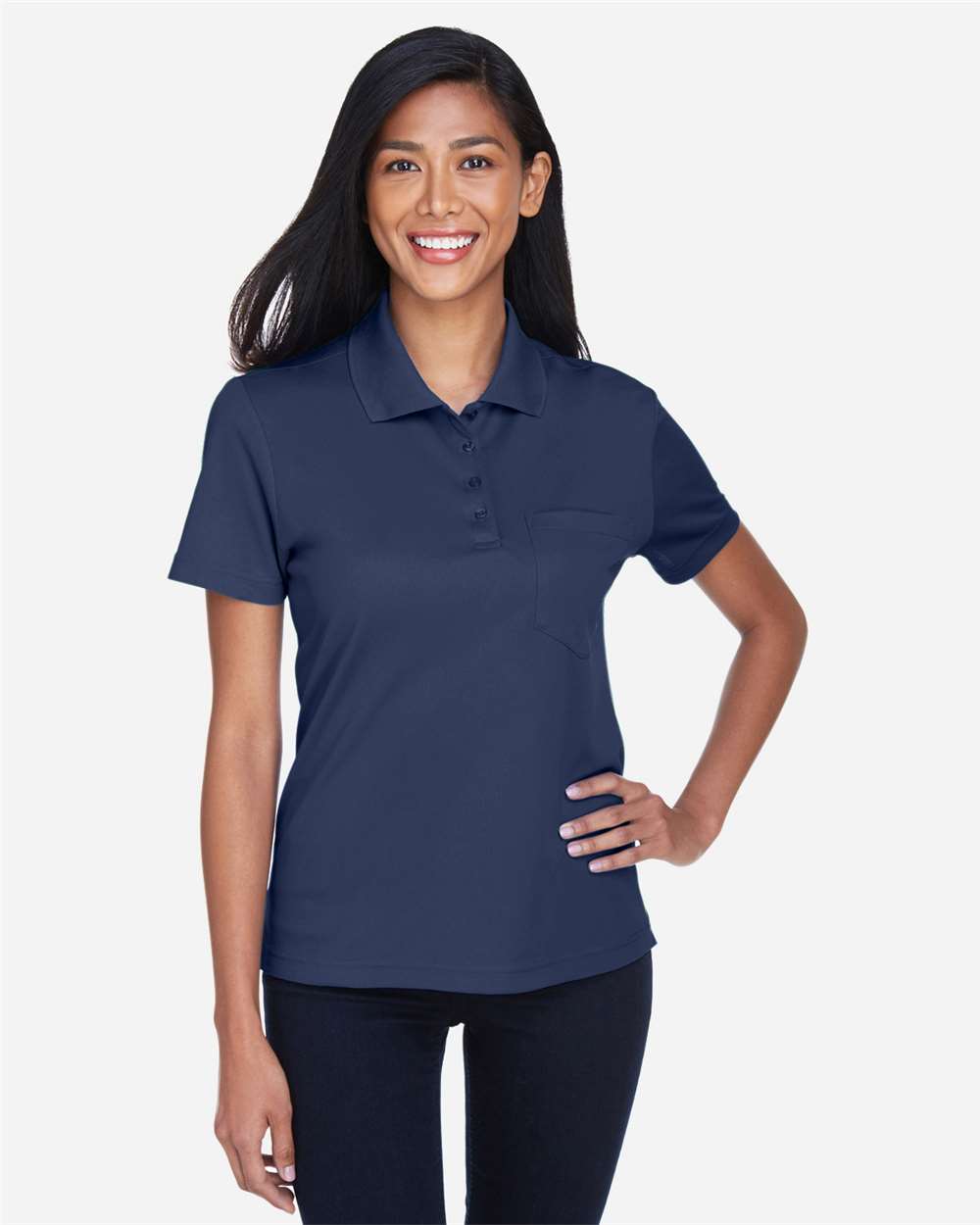 Women's Origin Performance Piqué Polo with Pocket – 78181P – Classic Navy