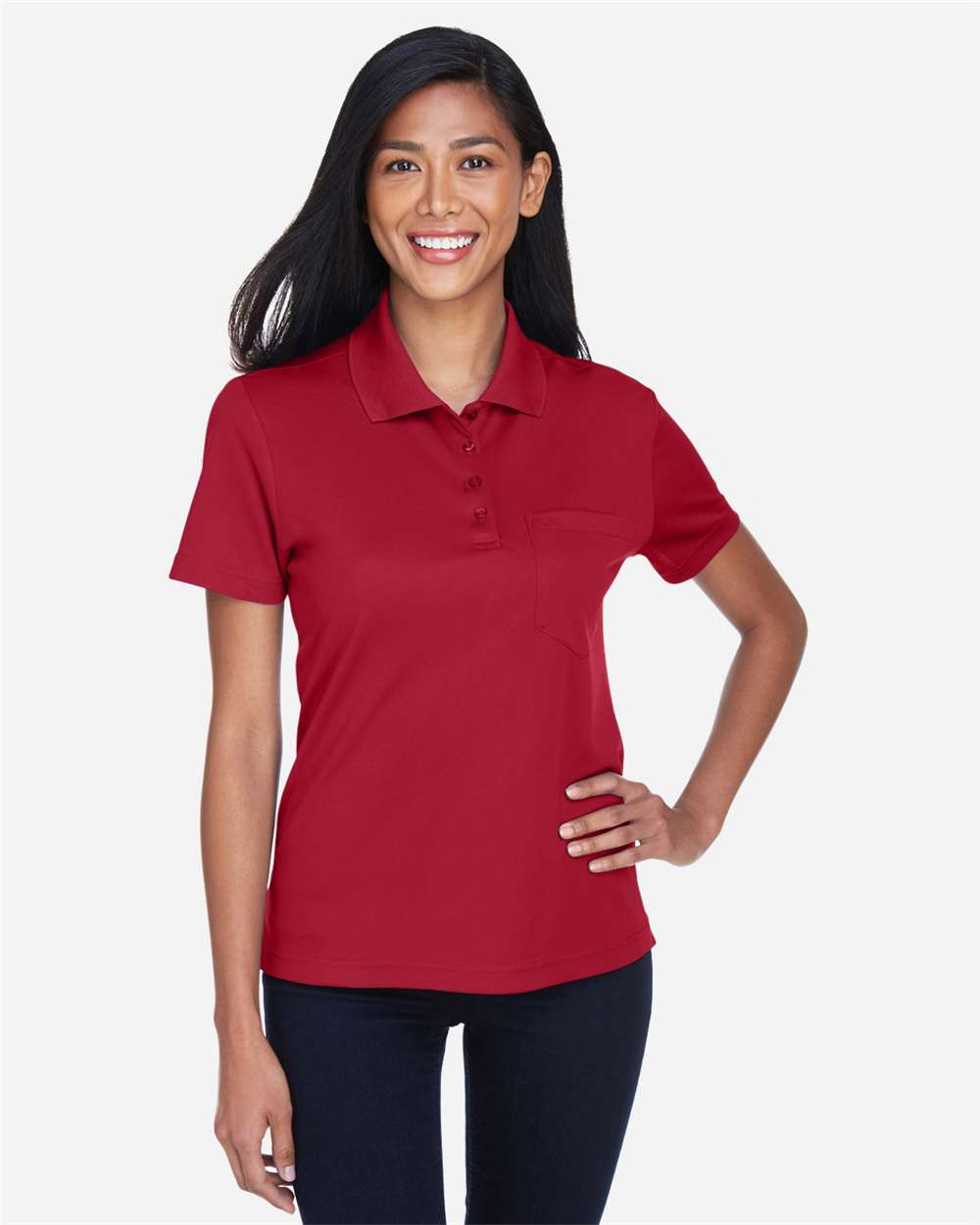 Women's Origin Performance Piqué Polo with Pocket – 78181P – Classic Red