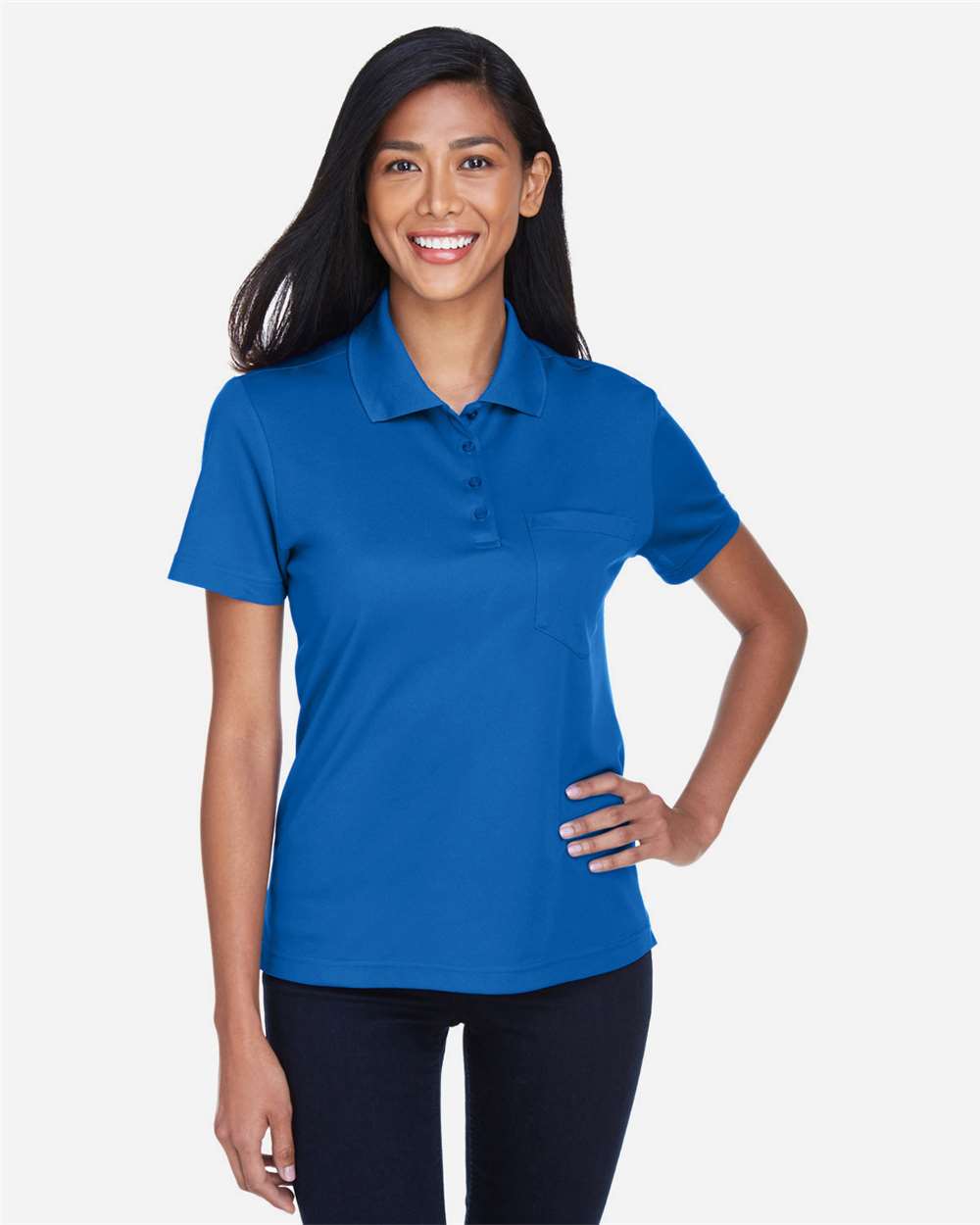 Women's Origin Performance Piqué Polo with Pocket – 78181P – True Royal