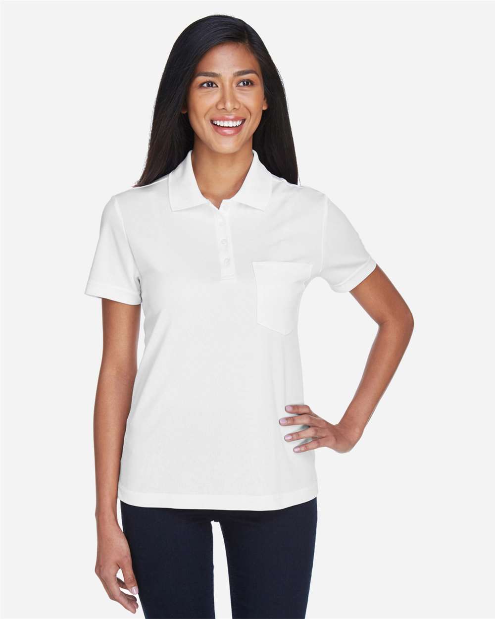 Women's Origin Performance Piqué Polo with Pocket – 78181P – White