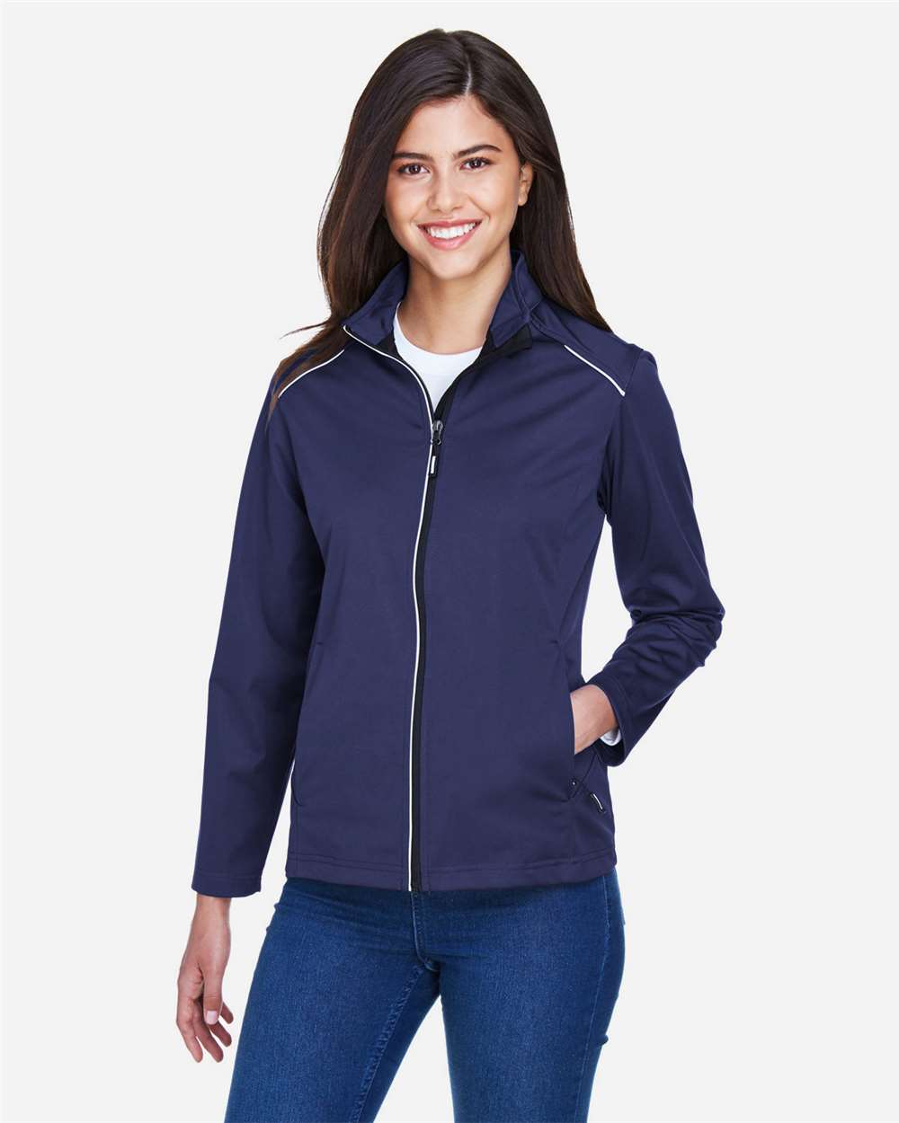 Women's Techno Lite Three-Layer Knit Tech-Shell – CE708W – Classic Navy