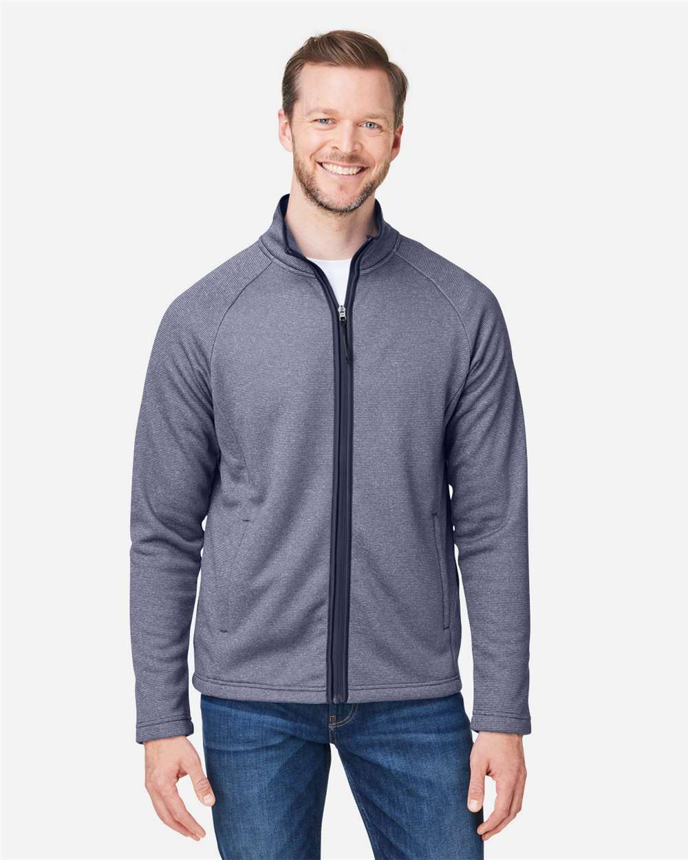 Men's Venture Heathered Stripe Full-Zip Jacket – CE72