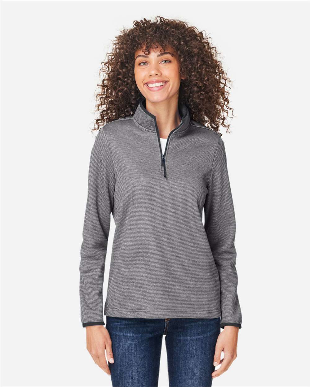 Women's Venture Heathered Stripe Quarter-Zip Pullover – CE73W