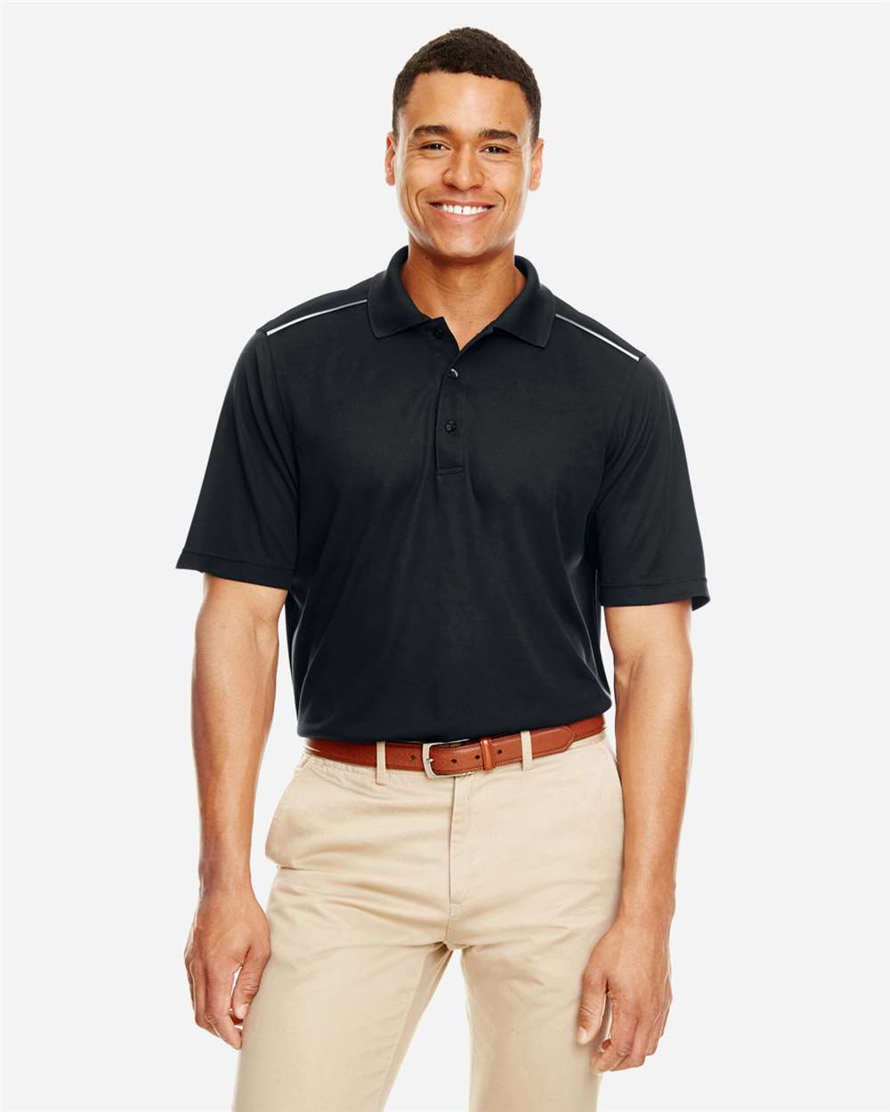 Men's Radiant Performance Piqué Polo with Reflective Piping – 88181R