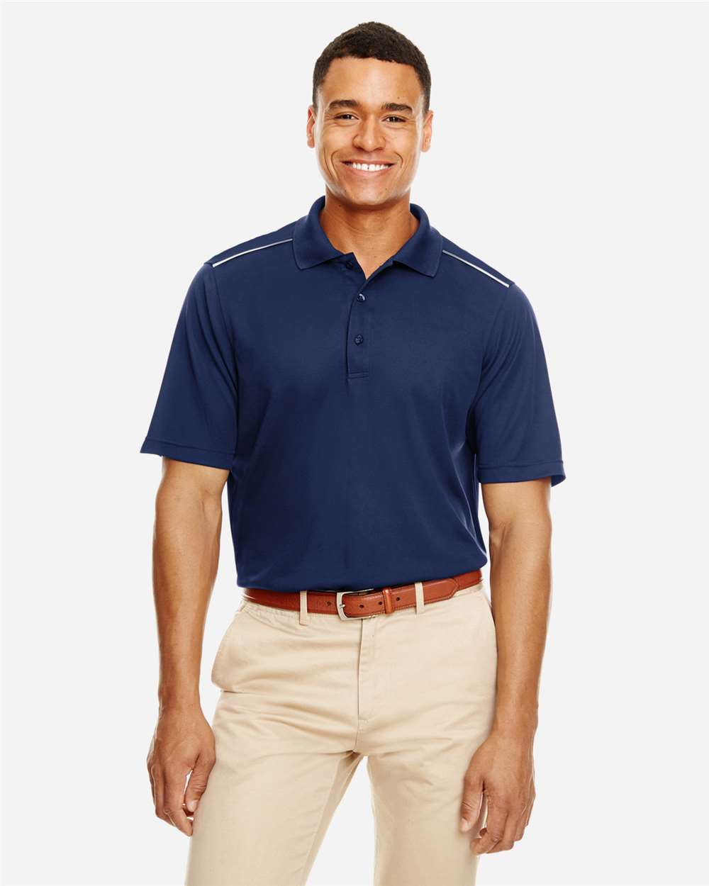 Men's Radiant Performance Piqué Polo with Reflective Piping – 88181R