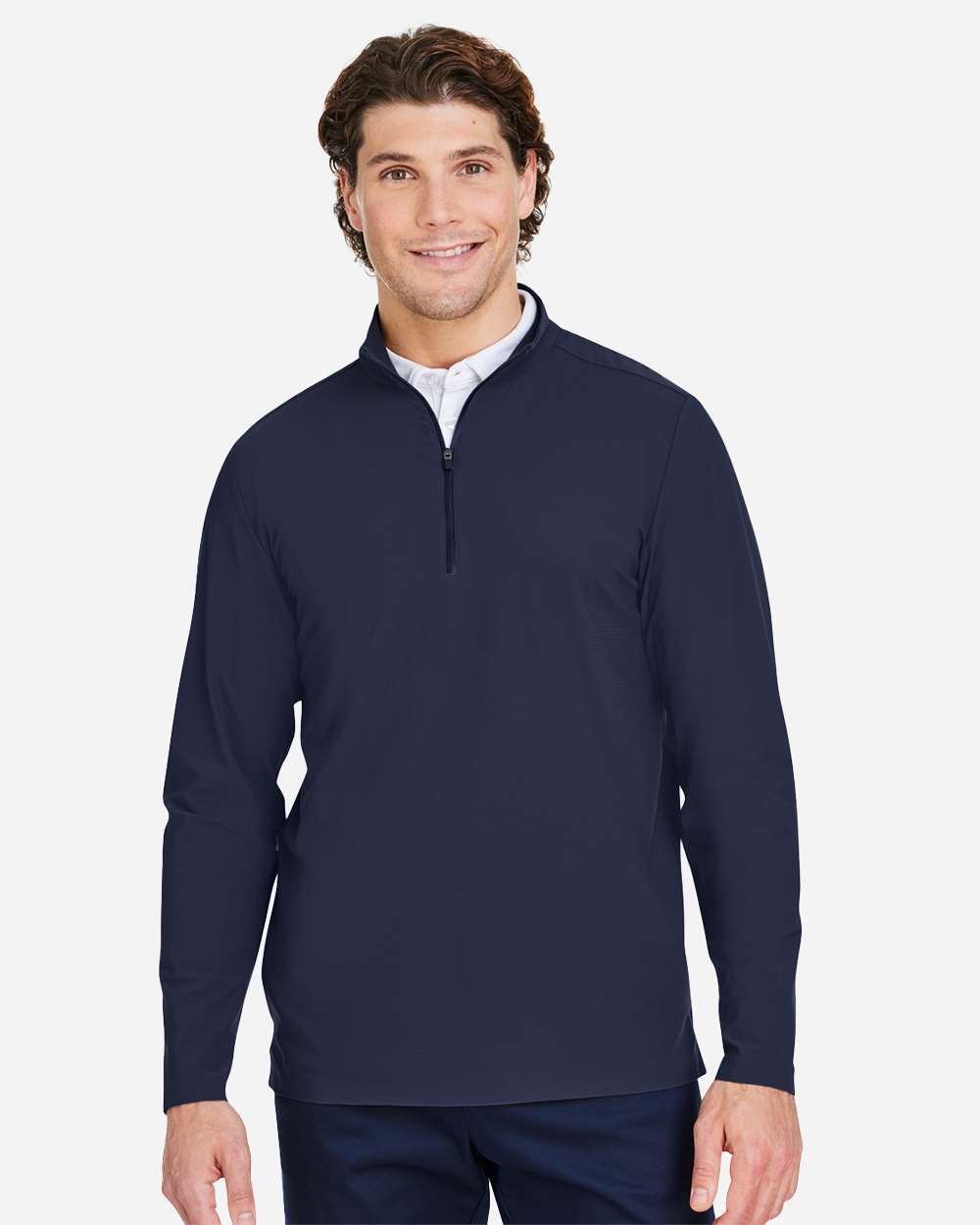 Men's CrownLux Performance® Windsor Welded Quarter-Zip Pullover – DG410