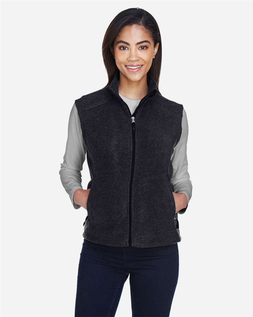 Women's Journey Fleece Vest – 78191 – Heather Charcoal