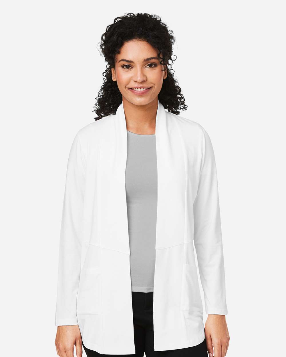 Women's Raleigh Stretch Cardigan – DP125W – White