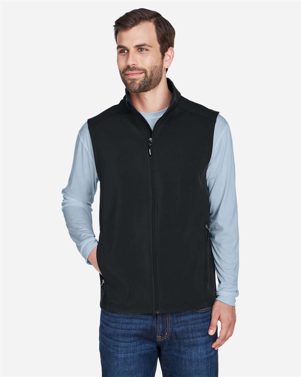 Men's Cruise Two-Layer Fleece Bonded Soft Shell Vest – CE701