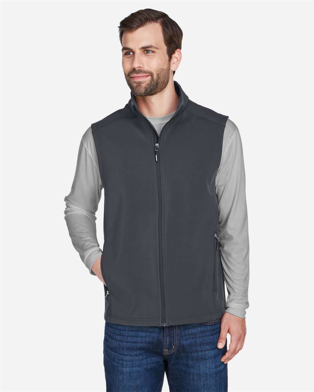Men's Cruise Two-Layer Fleece Bonded Soft Shell Vest – CE701