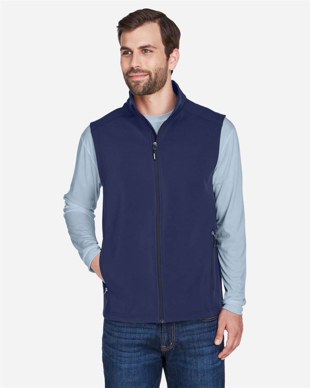Men's Cruise Two-Layer Fleece Bonded Soft Shell Vest – CE701