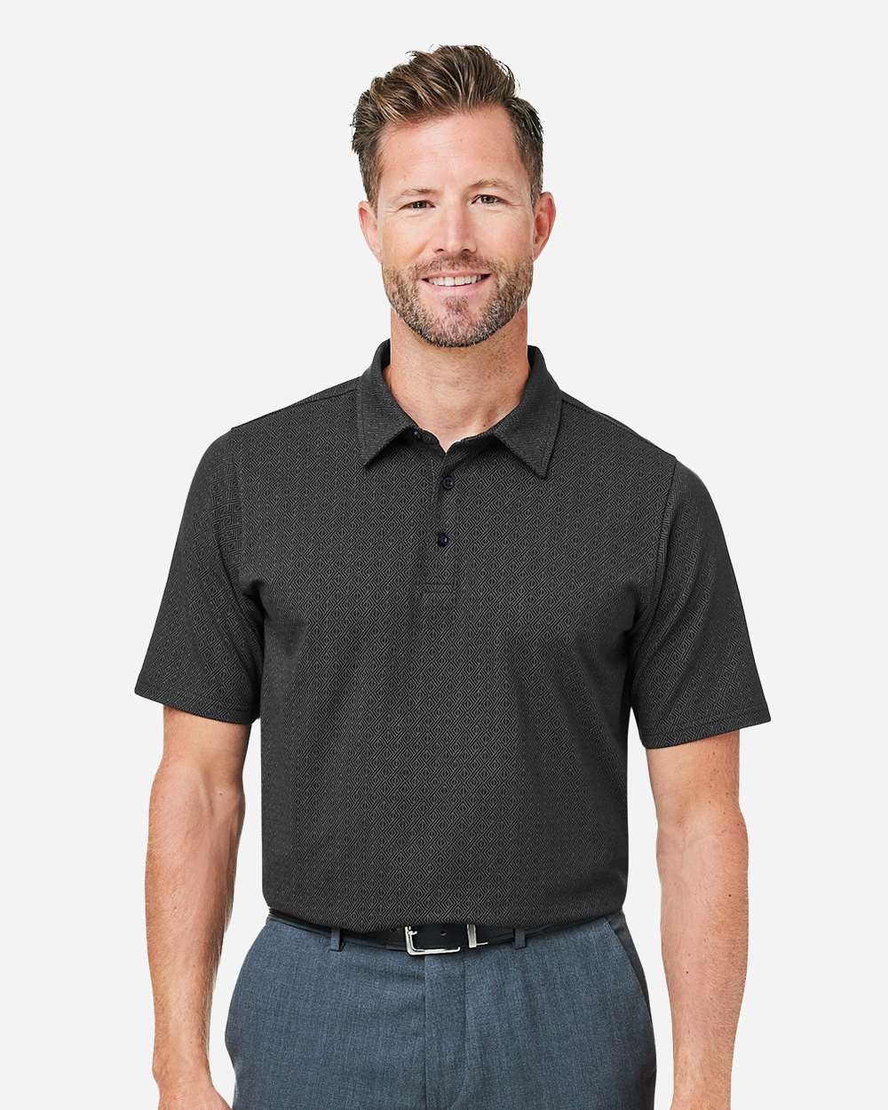 Men's Crownlux Performance® Geo Polo – DG101