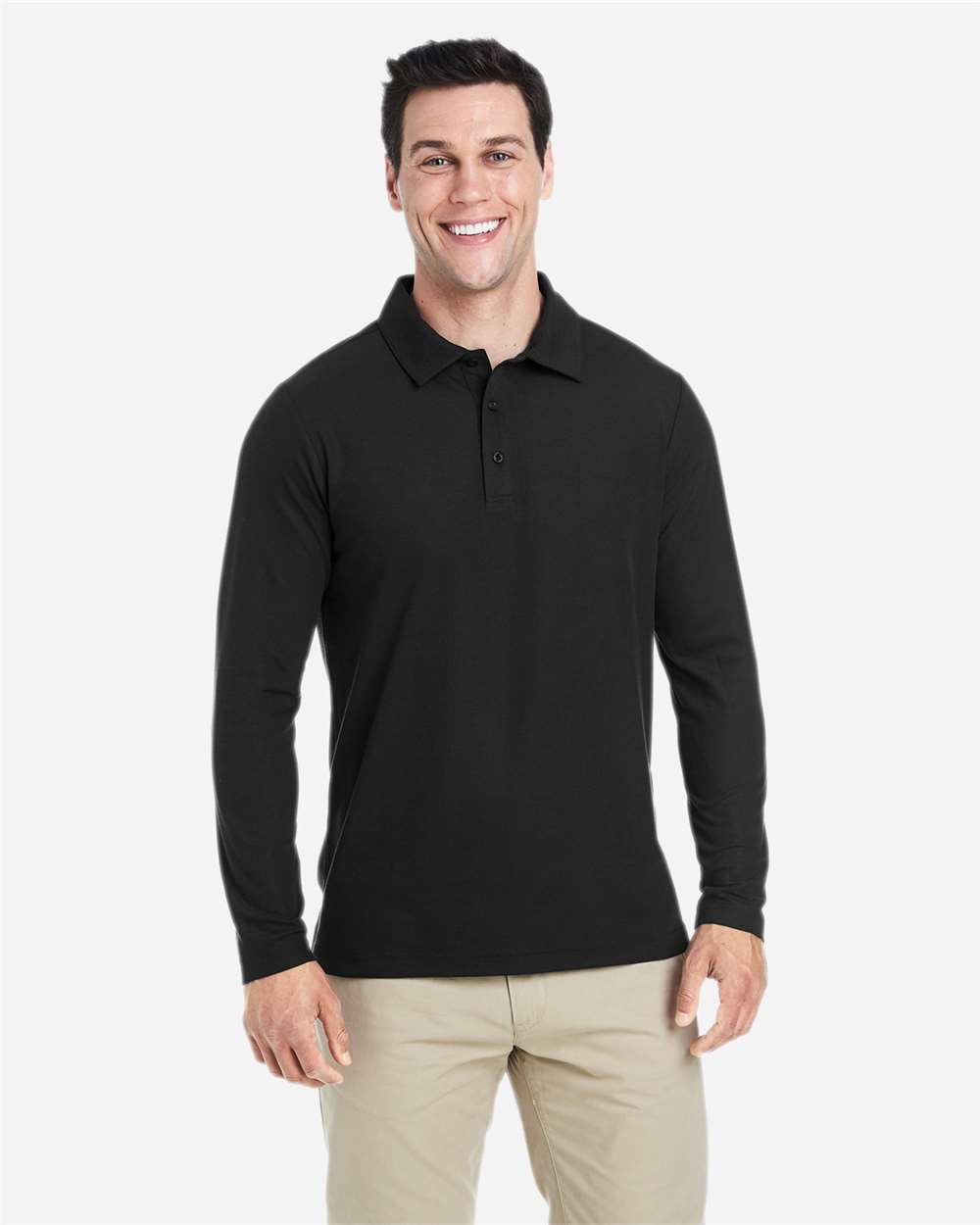 Men's Fusion ChromaSoft™ Long Sleeve Pique Polo – CE112L