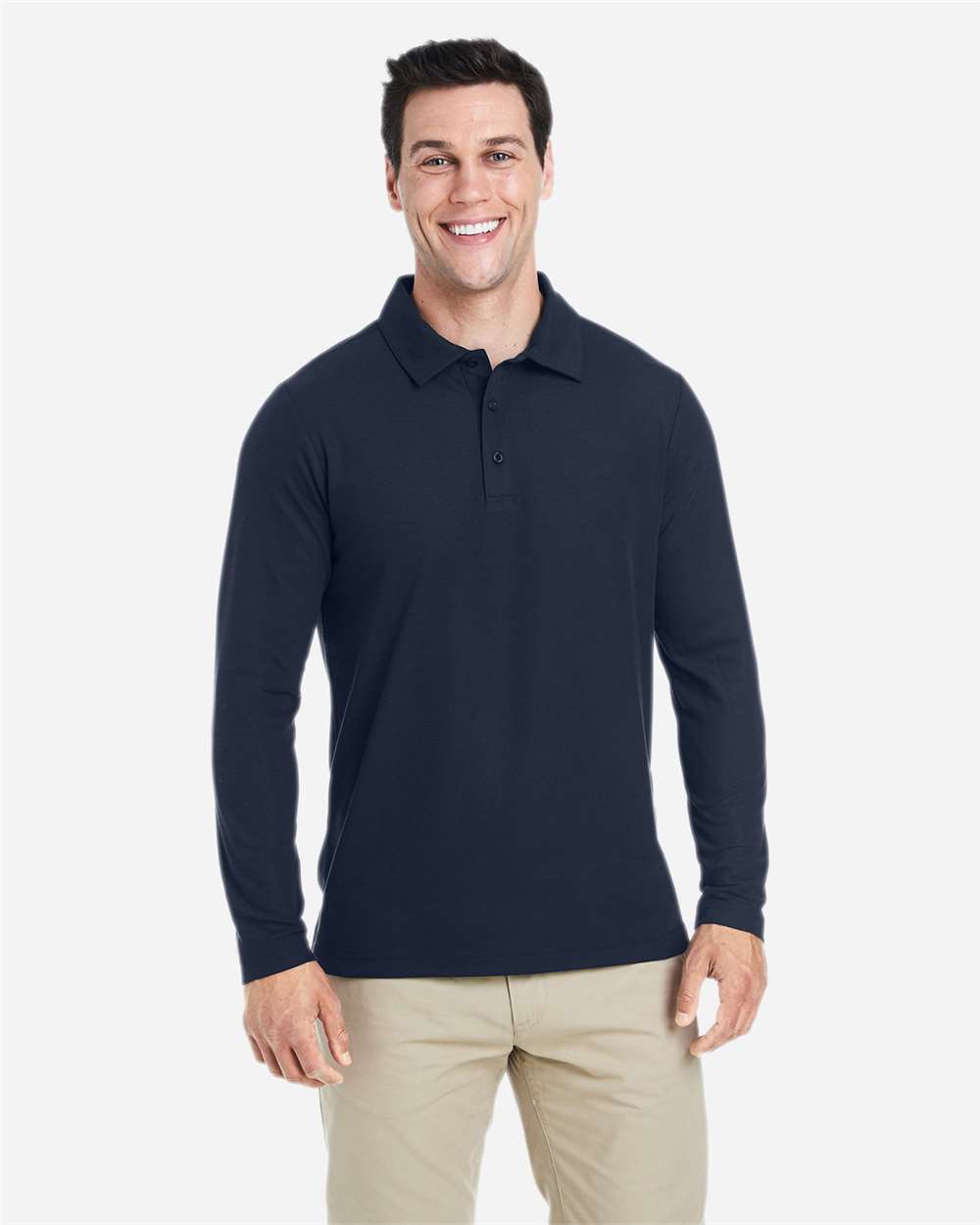 Men's Fusion ChromaSoft™ Long Sleeve Pique Polo – CE112L