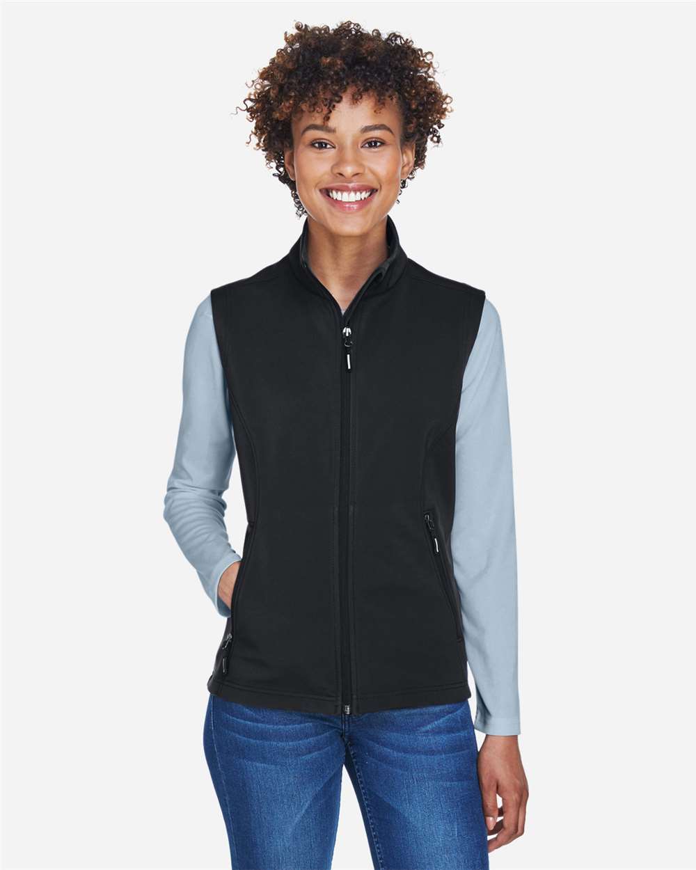 Women's Cruise Two-Layer Fleece Bonded Soft Shell Vest – CE701W