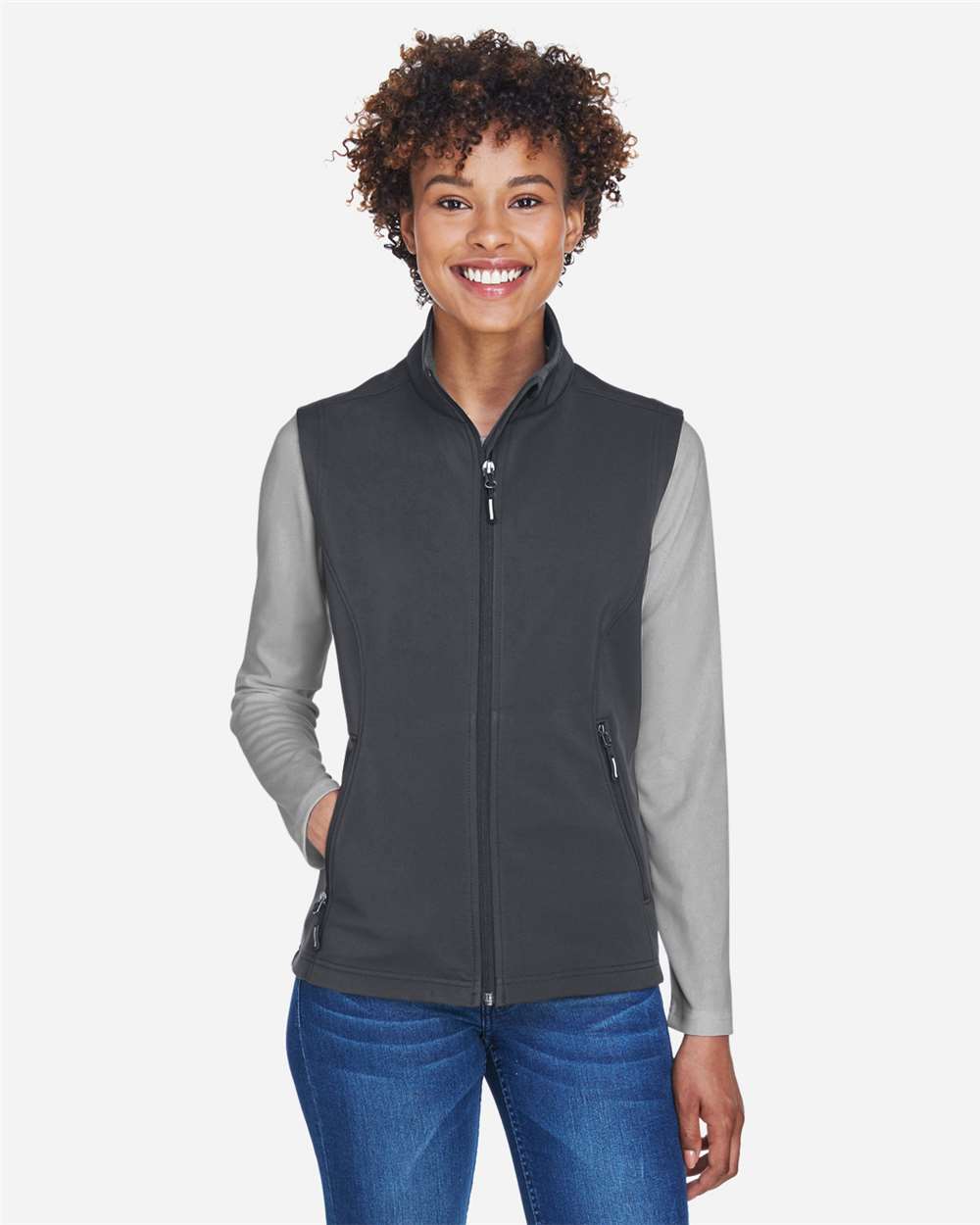 Women's Cruise Two-Layer Fleece Bonded Soft Shell Vest – CE701W