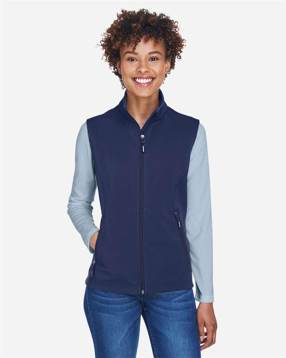 Women's Cruise Two-Layer Fleece Bonded Soft Shell Vest – CE701W