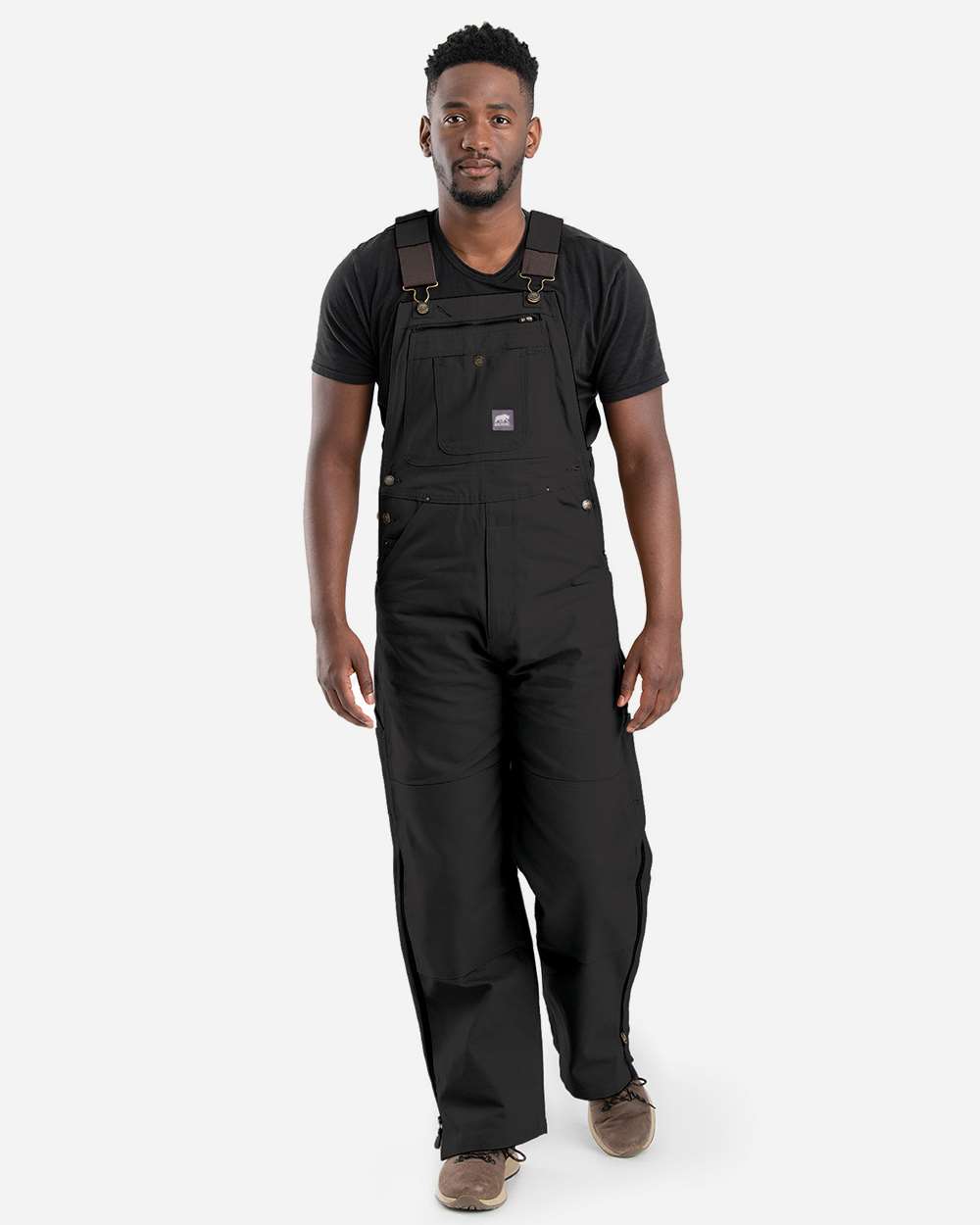 Men's Slab Unlined Duck Bib Overall – B1067 – Black_44